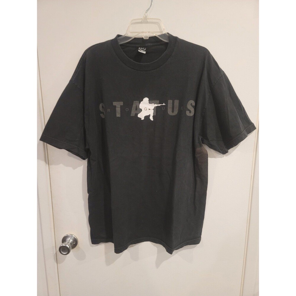 Rogue Status Rob Dyrdek “Army Man” T-Shirt Mens XLarge Black Gray White